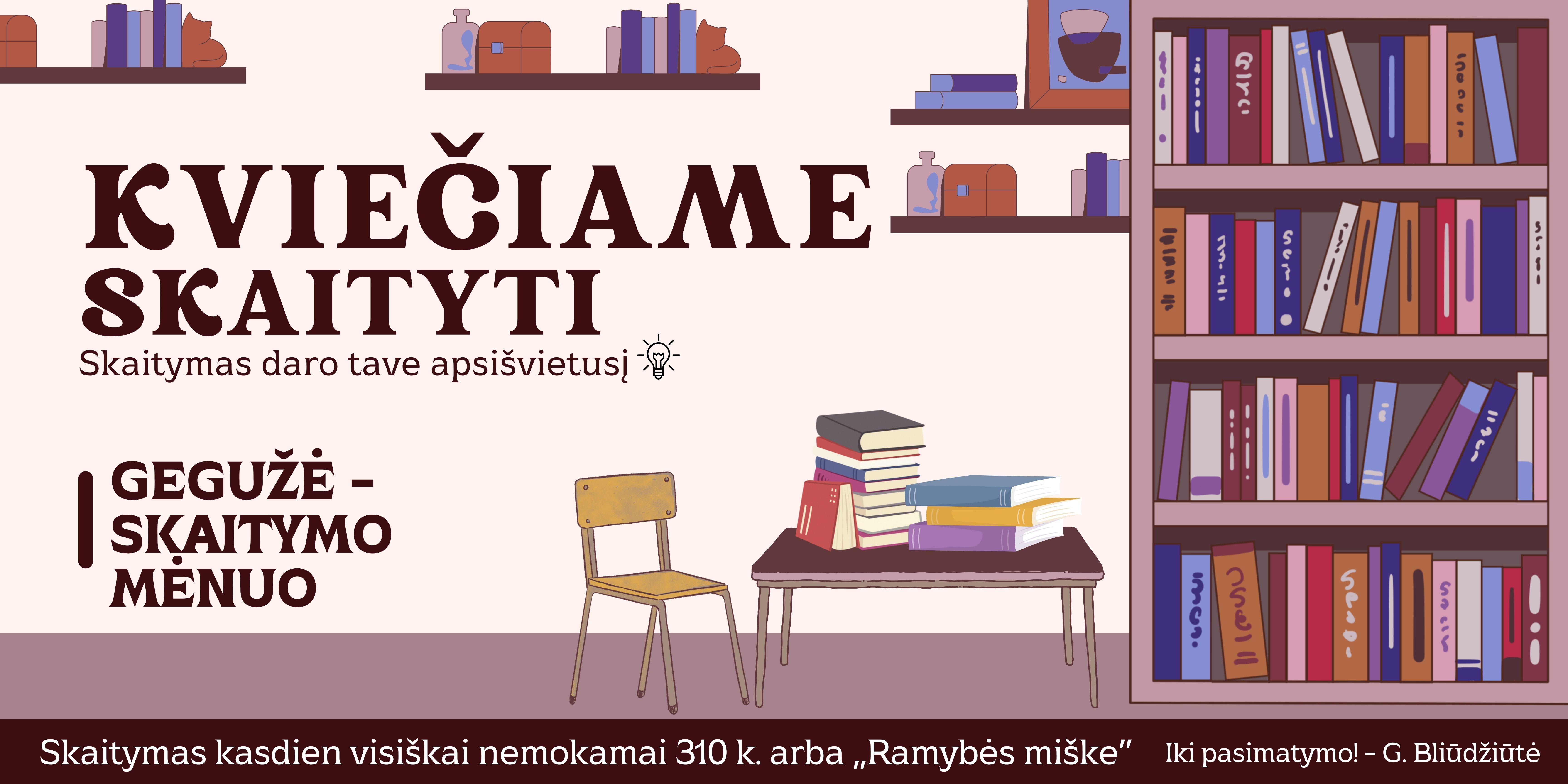 Gegužė - skaitymo mėnuo